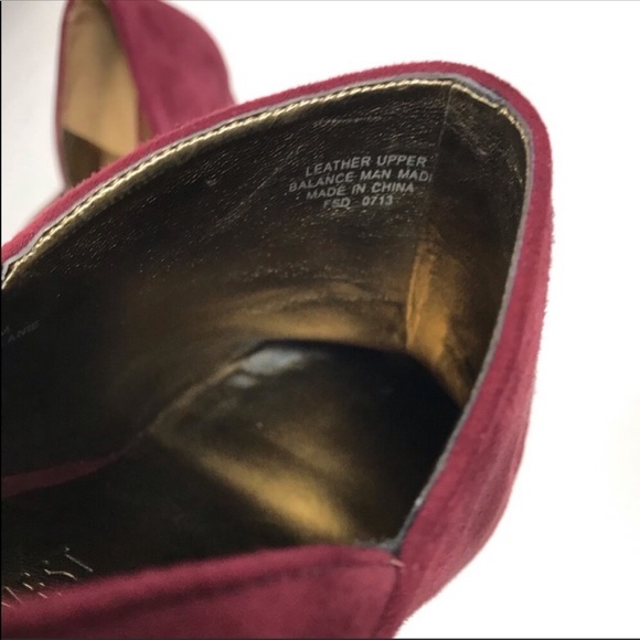 Nine West Suede Leather Booties Belanie Size 8 - Picture 6 of 8